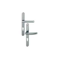 Hoppe - Ensemble de porte-fenêtre plaque étroite Atlanta 113KH/300LMSGL/1530 saillie réduite aspect inox F9 Clé i - ép.58/67 - 3304472