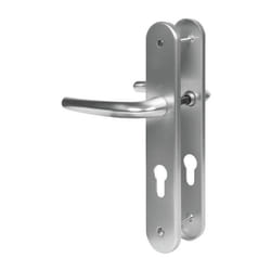 Ensemble San Diego grand model type clé I pour cylindre européen finition F1 alu aspect argent - HOPPE - 3559782 - TU