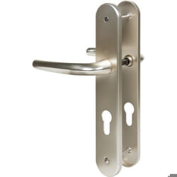 Ensemble San Diego grand model type clé I pour cylindre européen finition F2 alu aspect champagne - HOPPE - 3559791