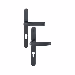Ensemble de porte-fenêtre plaque étroite Atlanta 113KH/300LMSGL/1530 HOPPE Noir mat Clé i Entr.70 - ép.78-87 - 3597640 - Garn ...