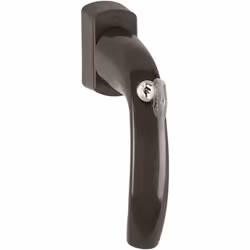 Poignée de fenêtre oscillo-battante en aluminium HOPPE avec Secu100® + Secustik® et VarioFit®, verrouillable : testée selon D ...