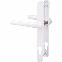Poignée de porte fenêtre - Tokyo - Hoppe Et Cie - Blanc pur - Clé I - 195 mm - Épaisseur de porte : 58 à 62 mm