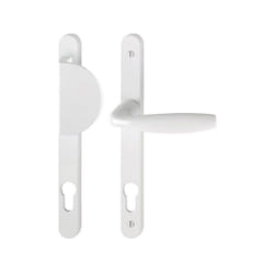 Hoppe - Ensemble de porte palière Atlanta 554/300LMSGL/1530 plaque étroite Blanc 9016 Clé i - entr.70 ép.68/77 - 3657876