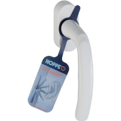 Hoppe - Levier carré 7 x 9 à 19 mm finition blanc ral 9010 Sécustik® pour of et ob Atlanta