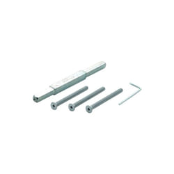 Kit de fixation pour porte 72-77mm vis M6x85 galv. VK10mm tige L.155mm - 3688824 - Hoppe