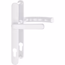 Poignée de porte - HOPPE - 11625485 - Carrée - Plaque étroite 24 mm - Blanc