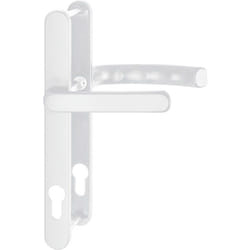 Poignée de porte - HOPPE - 11625485 - Carrée - Plaque étroite 24 mm - Blanc
