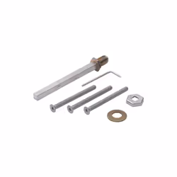 kit de fixation HOPPE : vis filetées M6 selon DIN 965-10.9 avec tête fraisée cruciforme, goupille pleine HOPPE-FDW avec ronde ...