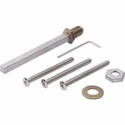 Kit de fixation HOPPE : vis filetées M6 selon DIN 966-10.9 avec tête fraisée bombée cruciforme, goupille pleine HOPPE-FDW ave ...
