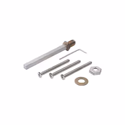 Kit de fixation HOPPE : vis filetées M6 selon DIN 966-10.9 avec tête fraisée bombée cruciforme, goupille pleine HOPPE-FDW ave ...