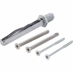 Kit de fixation Sertos® (bouton/poignée) 2 vis filetées M5 selon DIN 965 avec tête fraisée cruciforme 2 vis à usage multiple  ...