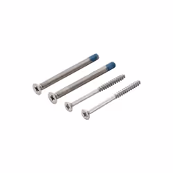 Set de fixation Sertos® (bouton/poignée, poignée/poignée) 2 vis filetées M5 selon DIN 965 avec tête fraisée cruciforme 2 vis  ...