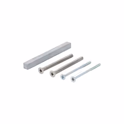 Set de fixation Sertos® (salle de bain/WC) 2 vis filetées M5 selon DIN 965 avec tête fraisée cruciforme 2 vis à usage multipl ...