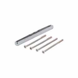 Kit de fixation Sertos® (FS, poignée/poignée) 4 vis filetées M4 selon DIN 965 avec tête fraisée cruciforme Goupille pleine pr ...
