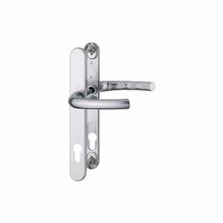Garniture de poignée pour portes profilées fixe/rotative plaques avec sous-construction en acier inoxydable et cames d'appui ...