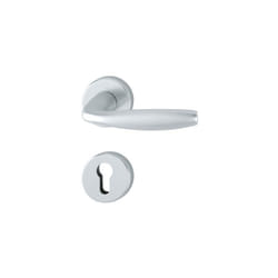 Hoppe - Paire de béquilles sur rosace New-York 1810/42K/42KS Argent Alu - Clé i - 3735977
