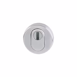 Rosace de clé de protection en acier inoxydable avec cache-cylindre pour portes extérieures (1 pièce) Couverture de cylindre  ...