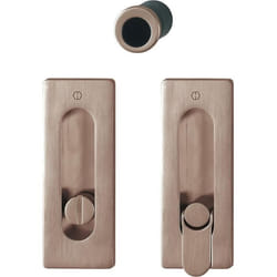 Kit de rosace de porte coulissante - HOPPE - M464 - Cuivre satiné - Sans serrure - Carré