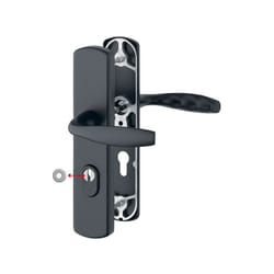 Ensemble de sécurité New York hoppe 1810H/3452A-ZA/3450 Noir mat 37-52 mm - Clé i - 11810166
