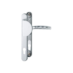 Hoppe - Ensemble de porte palière plaque étroite aileron Atlanta 554/3346/1530 Argent F1 - Clé i - ent.8/92 56/70 - 2354494