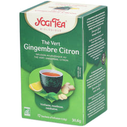 Yogi Tea Thé Vert Gingembre Citron 17 sachets