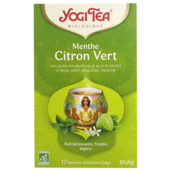 Yogi Tea Menthe Citron Vert Bio 17 Sachets