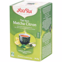 Yogi Tea Thé Vert Matcha Citron 17 sachets