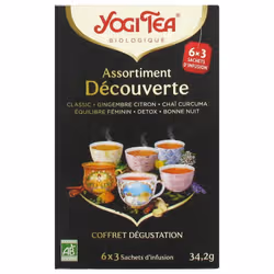 Yogi Tea Assortiment Découverte Bio 6 x 3 Sachets