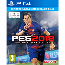 Konami Pro Evolution Soccer 2018 - Edition Premium, PlayStation 4, Mode Multiplayer, RP (Classement à venir), Support physiqu ...