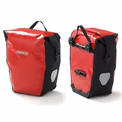 Sacoches de vélo ORTLIEB Back Roller City Rouge-Noir (2 sacoches) - Pour cyclistes urbains