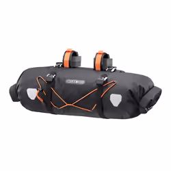 Ortlieb Handlebar-Pack, Sacoche pour bicyclette, Imperméable, IP64, Noir, Orange