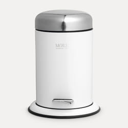 MÖVE 40891-001 poubelle 3 L Rond Acier inoxydable Blanc