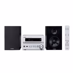 Yamaha MCR-B370D Système micro audio domestique 30 W Noir, Argent