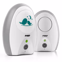 reer 50040, Babyphone PMR, 250 m, 2400 - 2400 MHz, FHSS, Gris, Blanc, Numérique