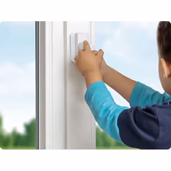 reer 70060 Bloque-fenêtre pour enfants Blanc 3 pièce(s)
