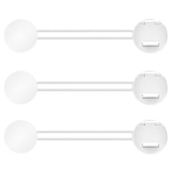 reer 72040 Serrure de sécurité pour enfant Bloque-placard Blanc 3 pièce(s)
