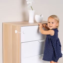reer 72040 Serrure de sécurité pour enfant Bloque-placard Blanc 3 pièce(s)