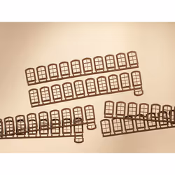 Auhagen 80204, HO (1:87), Marron, 63 pièce(s)