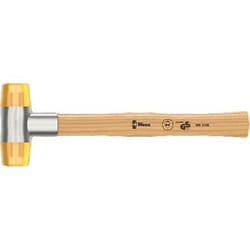 Wera 05000010001 marteau Marteau en plastique Marron, Or, Argent