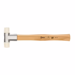 Wera 05000305001, Marteau en plastique, Nylon, Bois, Beige, Marron, Argent, 25 cm, 76 mm