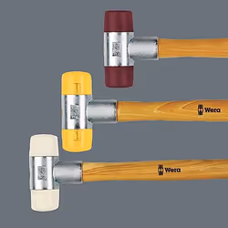 Wera 05000305001 marteau Marteau en plastique Beige, Marron, Argent