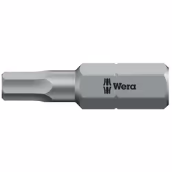 Wera 05056310001, 1 pièce(s), Hex (métrique), 2.5 mm, 25 mm, 25,4 / 4 mm (1 / 4"), Hexagonal
