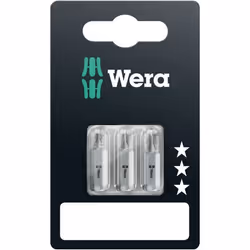 Peu de tournevis Wera 855/1 Z Standard; PZ1/PZ2/PZ3; 25 mm; 3 des unités; blister