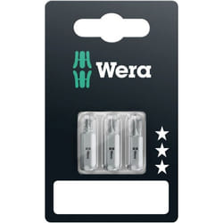 Peu de tournevis Wera 855/1 Z Standard; PZ1/PZ2/PZ3; 25 mm; 3 des unités; blister