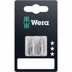 Wera 05073315001, 2 pièce(s), Torx, TX 25x25, 25,4 / 4 mm (1 / 4"), Hexagonal, Ampoule