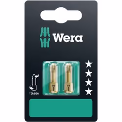 Peu de tournevis Wera WE05073371001; PZ2; 1/4''; 25 mm; 2 unités