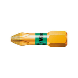 Wera - Embout diamanté semi-dur avec zone de Bi-torsion pour vis cruciforme 1/4'' ph, 25 mm de long, Dimensions : ph 2, Long. totale 25 mm