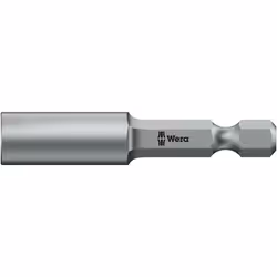 Wera 05135903001, 1 pièce(s), Hexagonal, 25,4 / 4 mm (1 / 4"), M10, Acier inoxydable, 50 mm