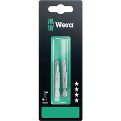 Embout cruciforme pz 2 Wera 05134385001 Acier à outils extra-rigide Forme (embouts): f 6.3 2 pc(s) C98468