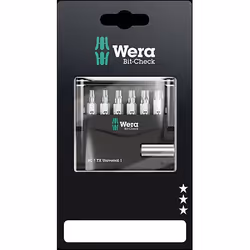 Wera 05073404001, 7 pièce(s), Torx, T10, T15, T20, T25, T30, T40, CE, 175 mm, 15 mm